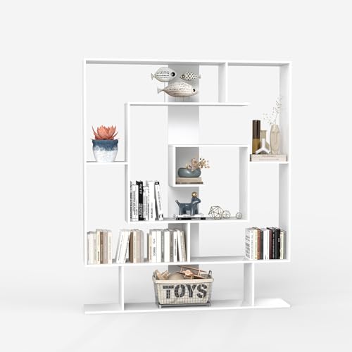 FACILE DA MANTENERE: Con una superficie liscia e coperture per i fori delle viti, questa libreria salvaspazio di 125 cm x 22 cm x 150 cm è facile da mantenere in perfette condizioni. Una scelta elegante e a bassa manutenzione per coloro che cercano mobili sofisticati