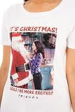 FRIENDS Pyjama Set Cotton Christmas Loungewear Ladies Short Sleeve Top Elasticated Bottoms Xmas PJs (14) White - Image 4