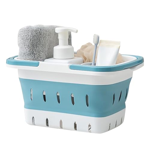 Woalopted Cesta De Ducha - Cesto Plegable Con Asa,Organizador Portátil para Ducha | Para Caravanas Camping Apartamentos Universitarios Gimnasios Y Hogar Para Niños Bebés Y Adultos