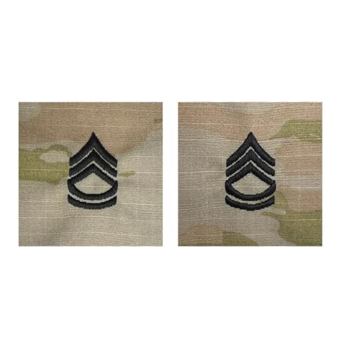 Army Embroidered OCP Sew on Rank Insignia: Sergeant First Class