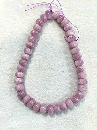 Perles kunzite naturelle LKBEADS fil de 40cm pour création de bijoux