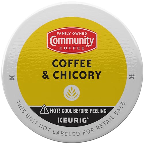 Image of Community Coffee Coffee and Chicory Medium-Dark Roast Single Serve Keurig K-Cup Pods 32 ct Box