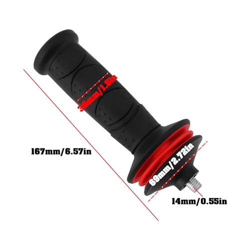 Briny River 2 asas laterales M14 que absorben los golpes, longitud de 167 mm, adecuadas para amoladoras angulares M14 - imagen 4