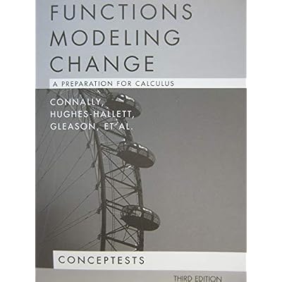ConcepTests to accompany Functions Modeling Change: A Preparation for Calculus, 3e
