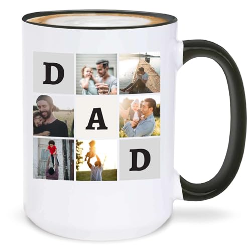 Fotos personalizadas de papá taza de café 15 oz. Ideas de regalo ...