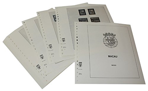 Feuilles pré-imprimées Macao LINDNER 1987-1995 écrin de protection haut de gamme