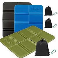 VOPIWOZ 3 Stück Outdoor Kissen Wetterfest, Thermo Sitzkissen Faltbar Tragbar mit Tragetasche, Sitzpolster Schaumstoff, Geeignet für Gartenstuhlauflagen, Stadion, Camping, Outdoor Wandern Zubehör