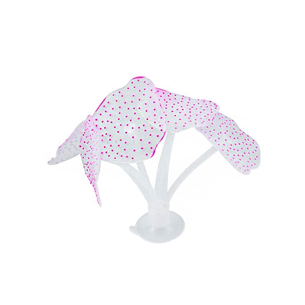 Silicone artificial coral plant decoration aquarium glowing landscape purple