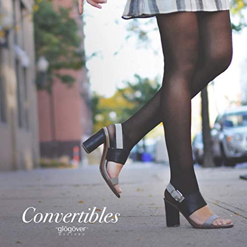 Image of Convertibles Pantyhose, Black - 3 Ways to Wear It - Sheer Pantyhose Hosiery for Women