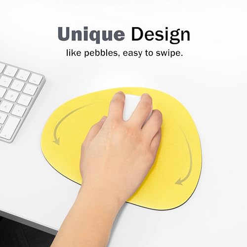 Image of GREEDY FARMERS Mouse pad, Non-Slip Washable Waterproof Computer Mouse pad (Lemon Butter Cream)