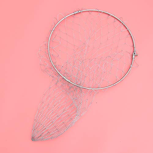 Clispeed 1 rede de pesca de aço inoxidável resistente a rasgos, rede de pesca dobrável, rede de pesc