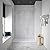 Ove Decors Arroyo 60 x 32 in. Solid Surface Alcove Shower Wall, Carrara
