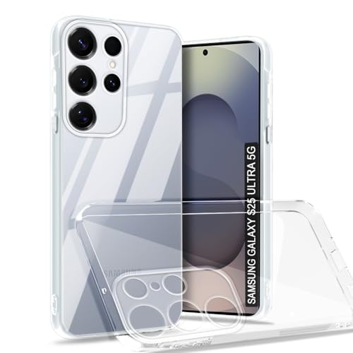 Image of AESTMO Back Case Cover for Samsung Galaxy S25 Ultra 5G | Crystal Clear Design | Shock Proof Design | Transparent Back Case Cover for Samsung Galaxy S25 Ultra 5G (Transparent, TPU)