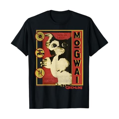 Gremlins Mogwai Three Rules Poster T-Shirt Cover