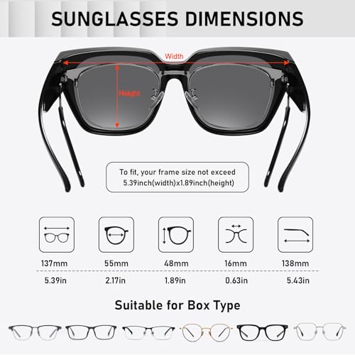 Image of HAOLOTA Polarized Sunglasses for Men Women Designer Driving Glasses Lightweight UV400 Protection