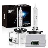 ELECTRONLUMEN D3S HID Xenon Headlight Bulbs 35W 6000K High Low Beam Replacement Headlamps - Cool White, Pack of 2