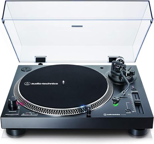 Audio-Technica AT-LP120XUSB Ręczny Gramofon z Napędem Bezpośrednim, Czarny