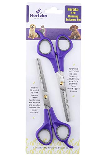 Hertzko Thinning Scissors And Hertzko Slicker Brush #TOP2