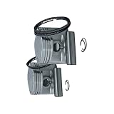 Lot de 2 segments de piston STD compatibles avec tracteur Kubota B7000 B7000E B7000D Moteur Z650