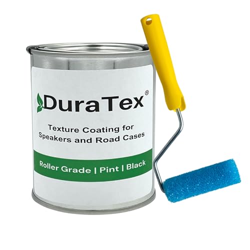 DuraTex Speaker Cabinet Coating Roller Grade Kit | Texture Coating for Speaker Cabinets Road Cases Metal & Furniture | Roller Application | Water-Based Finish | Professional Speaker Cabinet