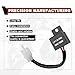 LED Flasher Relay 2-Pin, FIX Motorcycle Turn Signal Flasher Relay Flash Rate Wiring Connectors Kit