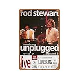 Iconic Musician Tribute Metal Sign - Stewart, Rod - 8x12 Inch Retro Music Wall Art | Studio Quality Decor for Audiophiles