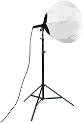 Kit Softbox Lanterna Chines 65 cm com Soquete E27 + Tripé Ajustável 2 m | Iluminação 360° para Estúdio Fotográfico, Lives, Podcasts e Vídeos