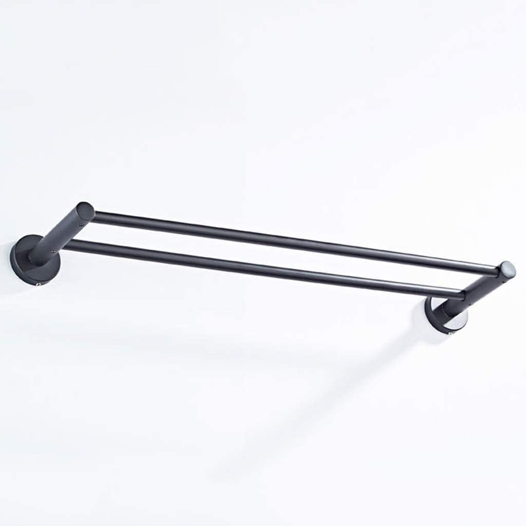 Towel Rails Wall-Mounted Bars, Metal Brass Double Rod Racks Creative Bathroom Rack Decoration Hardware Accessories Holder