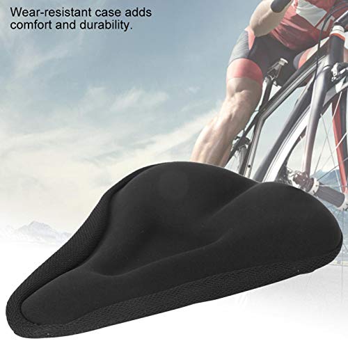 Capa de selim para mountain bike, acabamento requintado, almofada de gel de sílica para bicicleta, p