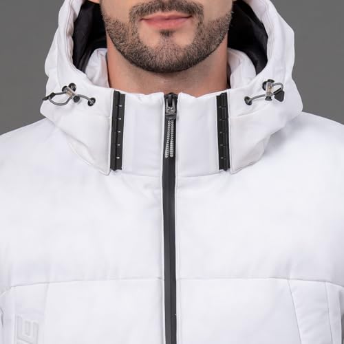 Image of Red Tape Polyester Hooded Standard Length Jacket For Men | Padded & Detachable Hood | Enhanced Comfort