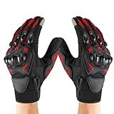 Bequem zu bedienen: Diese multifunktionalen Motorradhandschuhe sind für männliche und weibliche Fahrer geeignet und ermöglichen eine nahtlose Touchscreen-Bedienung und einen schnellen Ein-/Aus-Zugriff. Sie profitieren außerdem von ihrem rutschfesten und verschleißfesten Design, das für guten Halt und lange Haltbarkeit sorgt