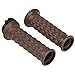 Qlhshop 7/8 Inch Motorcycle Hand Grips Antiskid Handlebar Non Slip Rubber Bar End Hand Throttle Grip for Cafe Racer Bobber Clubman Custom (7/8 22mm 24 mm Universal Brown Grips)