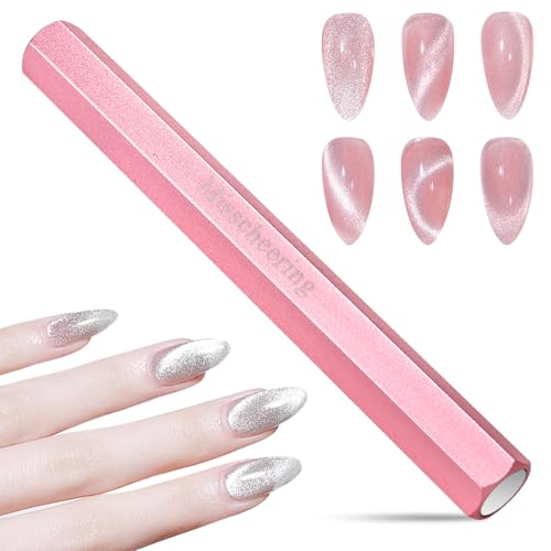 COMNICO Ferramenta de ímã de unha olho de gato magnético gel esmalte varinha ímã hexágono de extremi