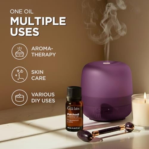 Image of 100% Pure Patchouli Essential Oil - 0.34 Fl Oz - Patchouli Oil for Hair, Skin, Diffuser, Aromatherapy & DIY Candle Making Scent