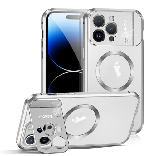 JZ Coque Magnétique iPhone 13 ip13 Case Anti-Choc Ultra-Mince avec Support Invisible
