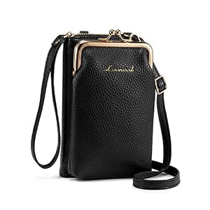 LOVEVOOK Mobiele telefoontas om om te hangen, kleine schoudertas met portemonnee, mobiele telefoon schoudertas crossbody clutch met kaartvakken, leer voor iPhone iPhone iPhone kleiner dan 6,5 inch