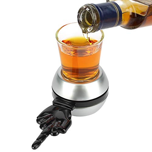 Barbuzzo Spin The Shot Drinking Game, Spin The Effing Shot, Adult Drinking Games, Includes 2 Ounce Shot Glass #TOP4