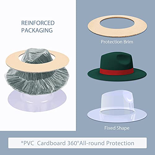 Image of Womens & Mens Fedora Hats, Wide Brim Fedora Hats for Women Men