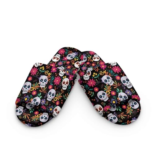 Forchrinse Spa Slippers for Women Men Open Toe House Slipper Memory Foam Fuzzy Slipper for Hotel,Travel