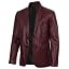 Brandon - Maroon Wax Blazer