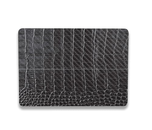 Image of MightySkins Carbon Fiber Skin Compatible with Microsoft Surface Laptop Studio 2 (2023) Full Wrap Kit - Black Gator Skin | Protective, Durable Textured Carbon Fiber Finish | Made in The USA