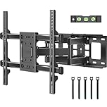 BONTEC TV Wall Mount Bracket for 32-80 Inch TVs, Full Motion TV Mount with Tilt and Swivel, Tilting TV Bracket Max VESA 600x400mm, Extends 420mm, 132lbs (60kg) Capacity, Fit 12" 16" Stud