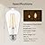 Linkind Edison Light Bulbs 60W Equivalent, E26 Dimmable Vintage Edison LED Light Bulbs ST58 Antique Decorative Filament LED Bulb, 6W 700LM, 2700K Soft White 80+ CRI Clear Glass Light Bulbs, 6 Packs