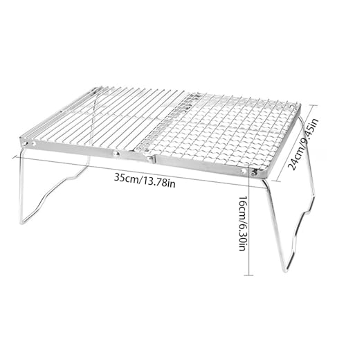 Table de barbecue pliable et support de brûleur en acier inoxydable - 3