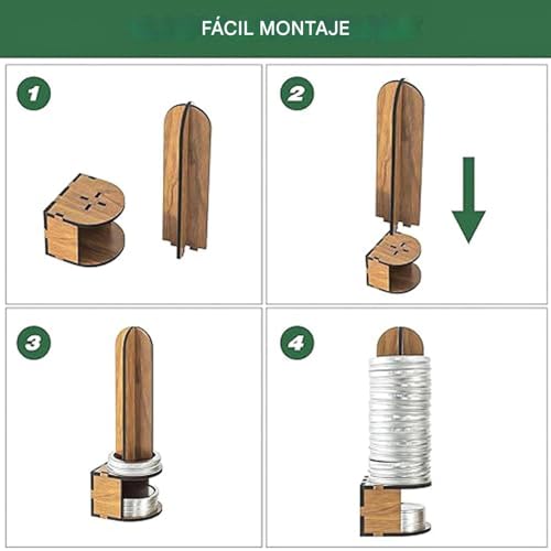 Soporte para tapas de conservas y aros de madera para tarros de mermelada 7