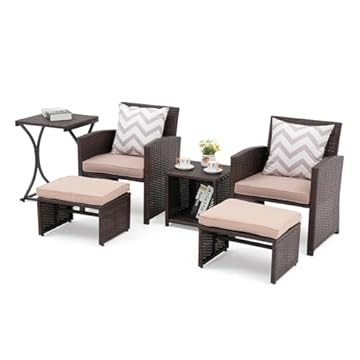 patio chair nesting ottoman