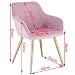 eSituro 1 x Sillas de Comedor Nordicas Diseño Vintage Moderna Silla Tapizada...