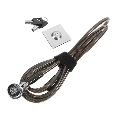 ROMISBABA Câble de Sécurité Renforcé avec Verrou à Boucle Serrure de Protection pour Ordinateur Portable PC Bureau et Domicile Résistant aux Coupures