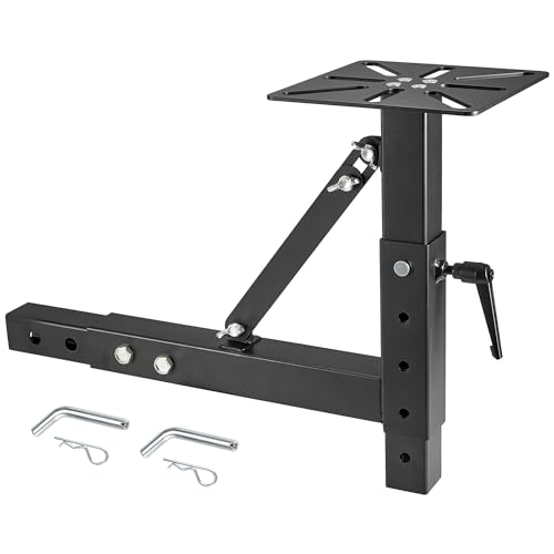 Hitch Mount Vise Plate Adjustable Height Hitch Vise Mount for Trucks Trailers and RVs Universal Fit for 2-Inch Receiver