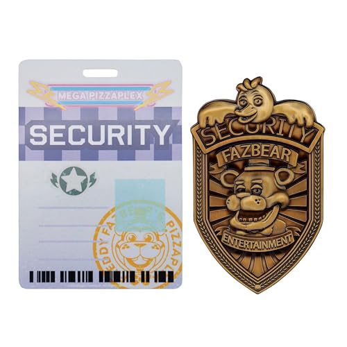 Five Nights at Freddys Security Badge Limited Edition Metal Replica